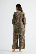 Paisley Print Cotton Co-ord Set - Top & Trousers | Co-Ord Set | Shop stylish women's clothing online at Label Flavia |