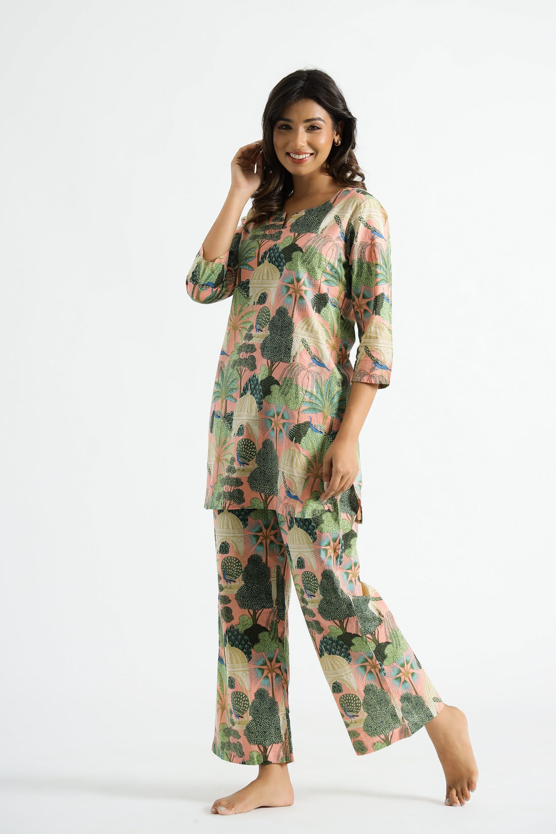 Tropical Print Women's Co-Ord Set - Stylish & Comfortable | Co-Ord Set | Shop stylish women's clothing online at Label Flavia |