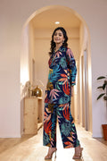 Cotton Printed Straight Cord Set | Co-Ord Set | Shop stylish women's clothing online at Label Flavia |