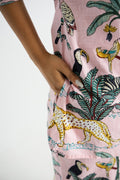 Pink Jungle Cotton Co-ord Set - Top & Trousers | Co-Ord Set | Shop stylish women's clothing online at Label Flavia |