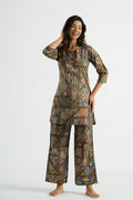 Paisley Print Cotton Co-ord Set - Top & Trousers | Co-Ord Set | Shop stylish women's clothing online at Label Flavia |