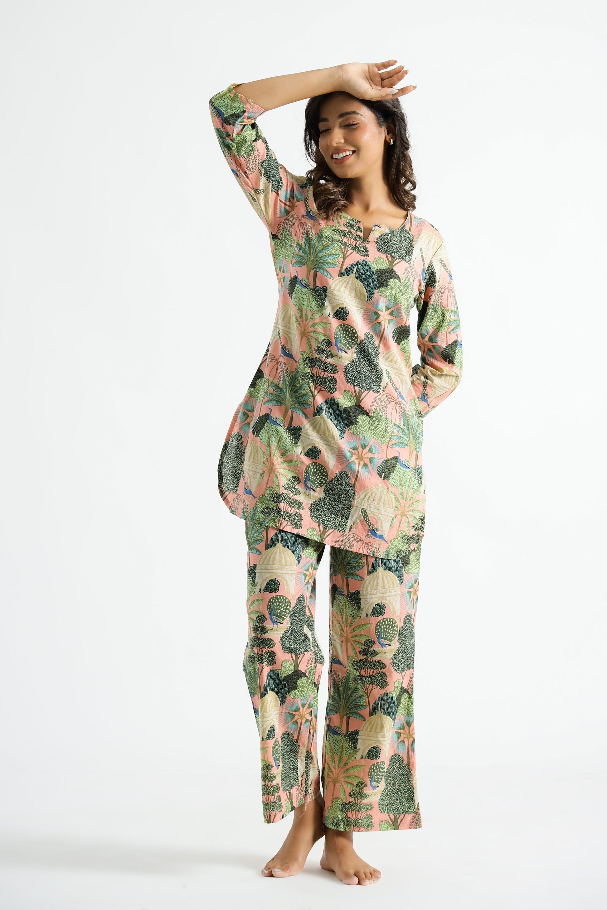 Tropical Print Women's Co-Ord Set - Stylish & Comfortable | Co-Ord Set | Shop stylish women's clothing online at Label Flavia |