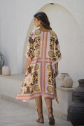 Bohemian Print Kaftan Dress - Elegant Flowing Style | | Shop stylish women's clothing online at Label Flavia |