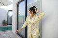 Yellow Geometric Co-ord Set - Casual Cotton Outfit | Co-Ord Set | Shop stylish women's clothing online at Label Flavia |