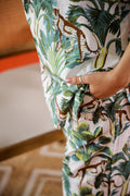 Green Tropical Printed Cotton Co-ord Set - Jungle Style | Co-Ord Set | Shop stylish women's clothing online at Label Flavia |
