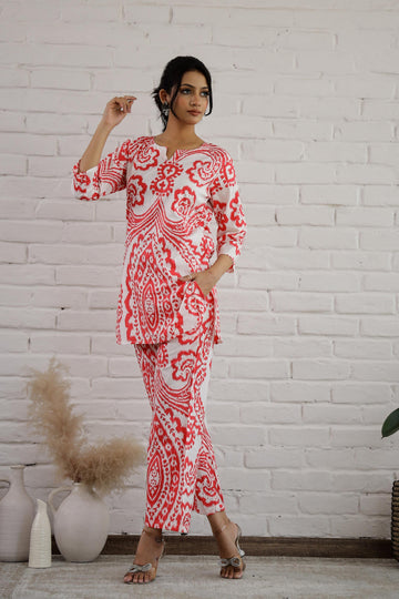 Cotton Printed Co-ord Set | Co-Ord Set | Shop stylish women's clothing online at Label Flavia |