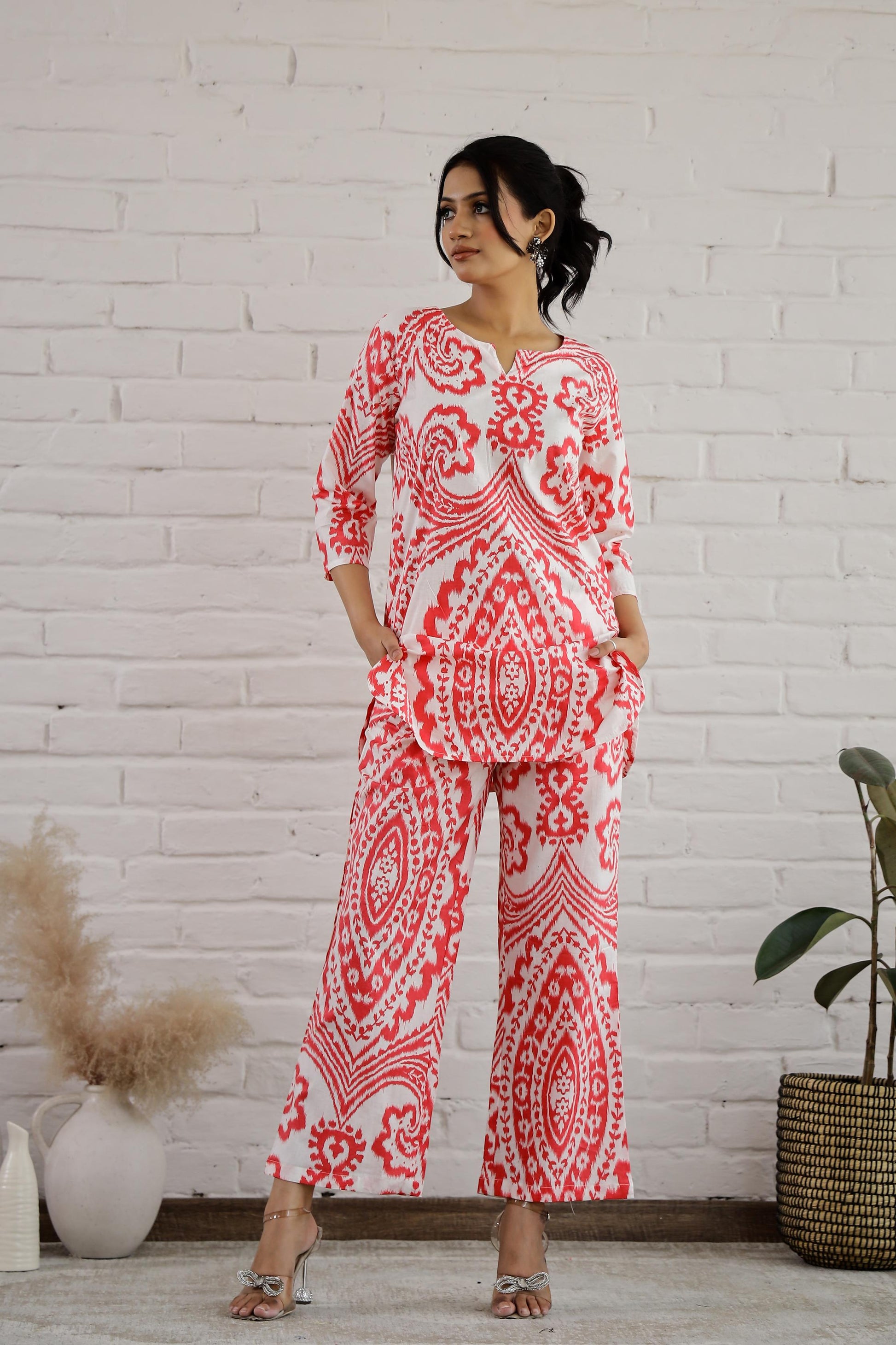 Cotton Printed Co-ord Set | Co-Ord Set | Shop stylish women's clothing online at Label Flavia |