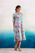Cotton Printed Dress | A-Line Dress | Shop stylish women's clothing online at Label Flavia |