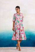 Cotton Printed Dress | A-Line Dress | Shop stylish women's clothing online at Label Flavia |