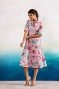 Cotton Printed Dress | A-Line Dress | Shop stylish women's clothing online at Label Flavia |