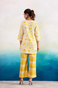 Yellow Beauty Dual Cotton Printed Co-ord Set | Co-Ord Set | Shop stylish women's clothing online at Label Flavia |