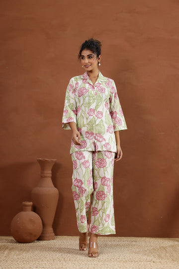Cotton Printed Co-ord Set | Co-Ord Set | Shop stylish women's clothing online at Label Flavia |
