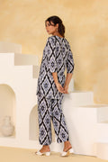 Monochrome Geometric Co-ord Set - Bold Cotton Style | Co-Ord Set | Shop stylish women's clothing online at Label Flavia |
