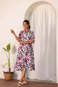 Cotton Printed Dress | A-Line Dress | Shop stylish women's clothing online at Label Flavia |