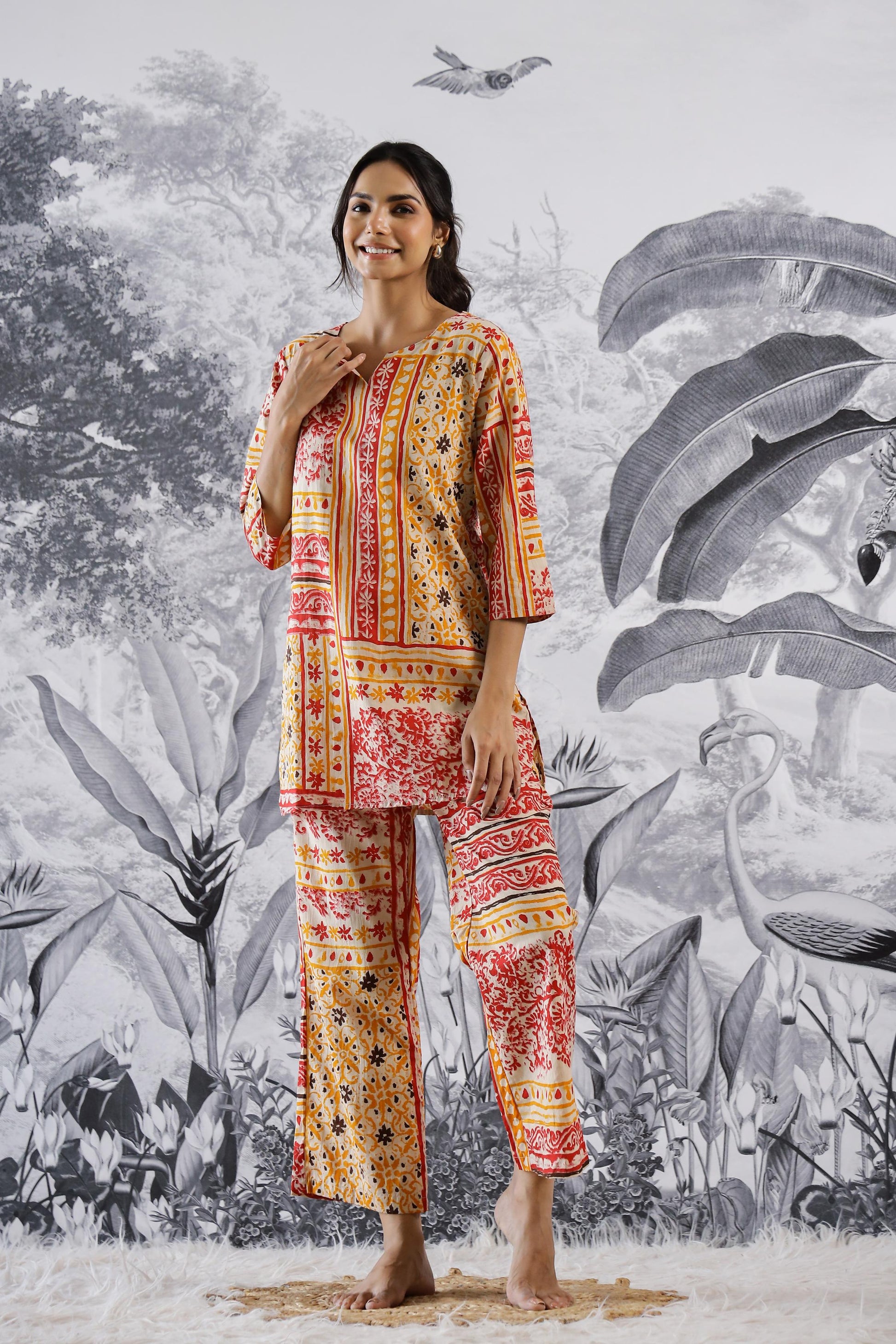 Cotton Printed Co-ord Set | Co-Ord Set | Shop stylish women's clothing online at Label Flavia |