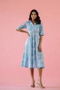 Cotton Printed Dress | A-Line Dress | Shop stylish women's clothing online at Label Flavia |