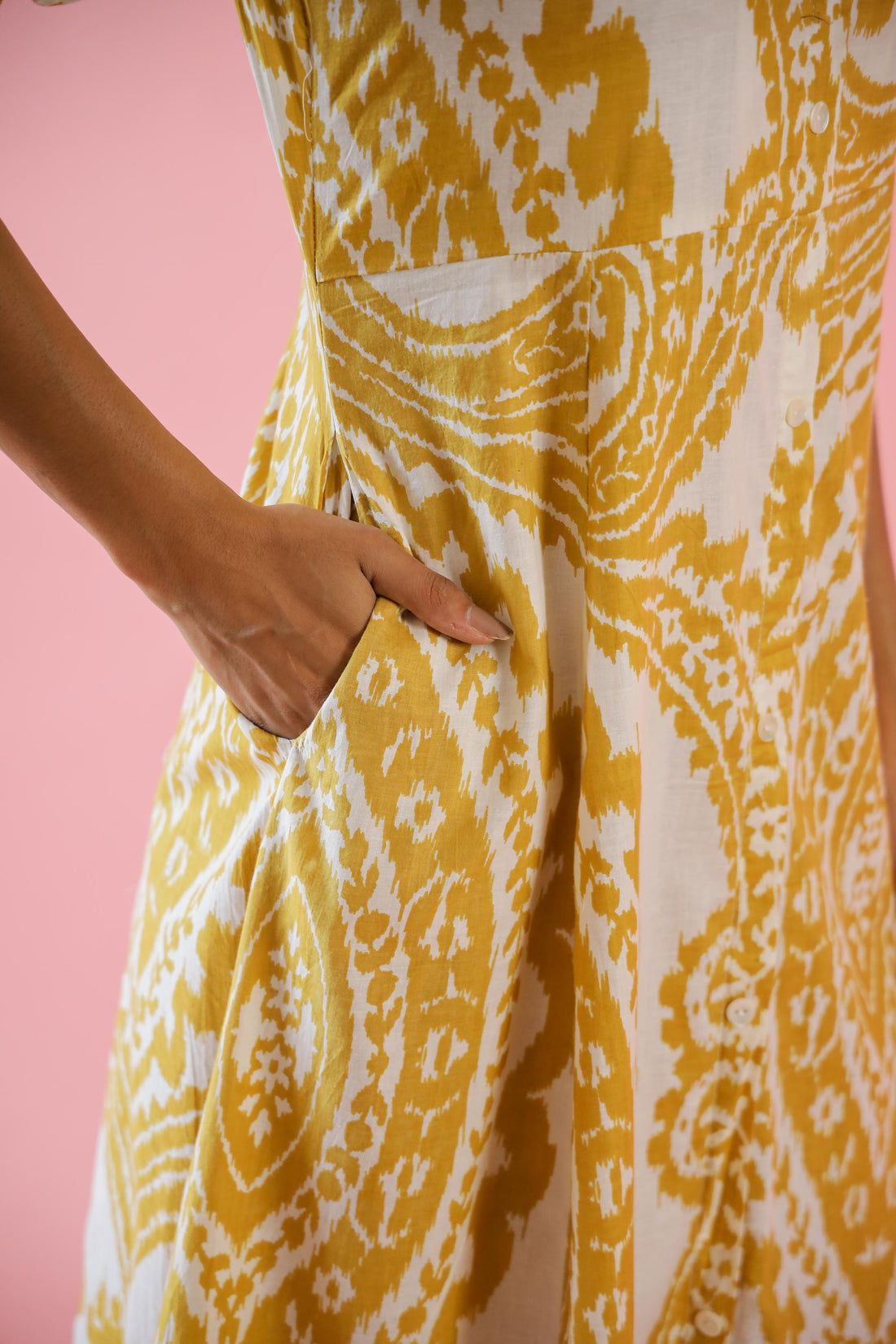 Cotton Printed Dress | A-Line Dress | Shop stylish women's clothing online at Label Flavia |