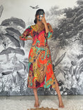 Cotton Printed Dress | A-Line Dress | Shop stylish women's clothing online at Label Flavia |