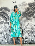 Cotton Printed Dress | A-Line Dress | Shop stylish women's clothing online at Label Flavia |