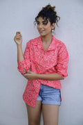 Women's Garden Print Shirt - Nature-Inspired & Stylish | Women's Shirt | Shop stylish women's clothing online at Label Flavia |